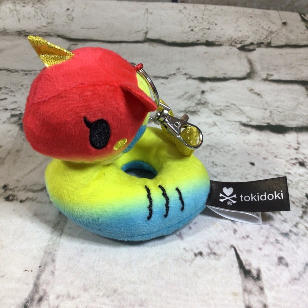 Tokidoki Unicorno Pool Party Plush Water Floaty Ring‎ Clip-On Stuffed Toy